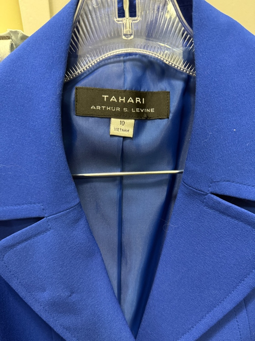 Tahari Cobalt Blue Tailored Women's Blazer - Picture 2 of 4